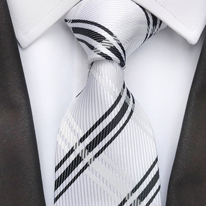 Cravate classique à carreaux écossais pour homme - image 13