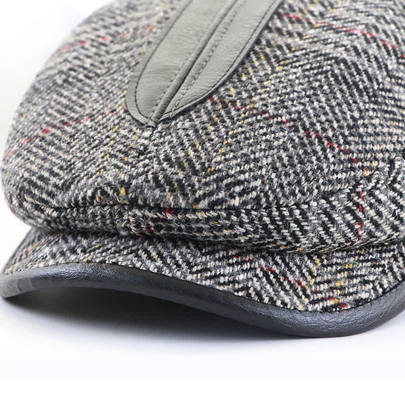Casquette béret à visière courte de peintre vintage