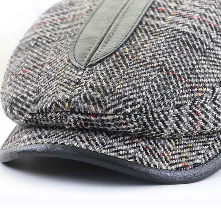 Casquette béret à visière courte de peintre vintage