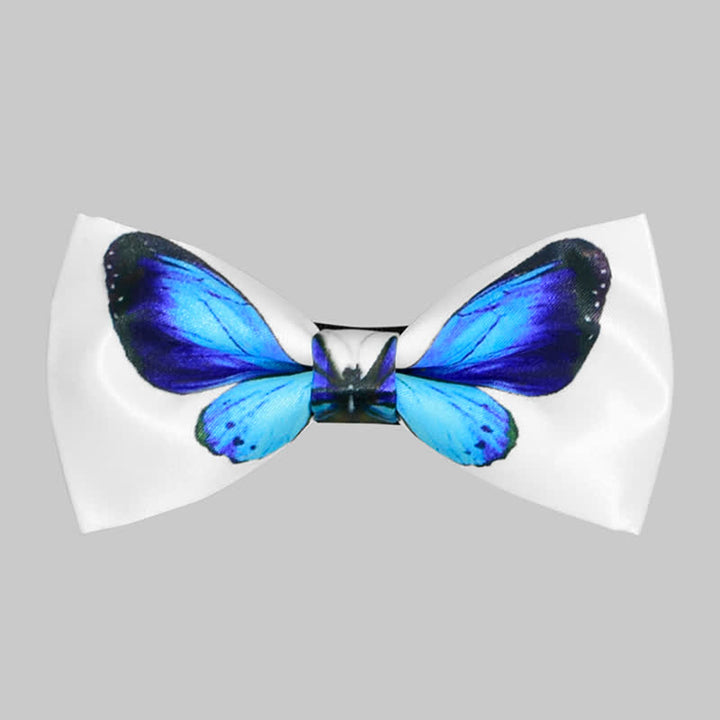 Nœud papillon imprimé réaliste pour homme avec papillon