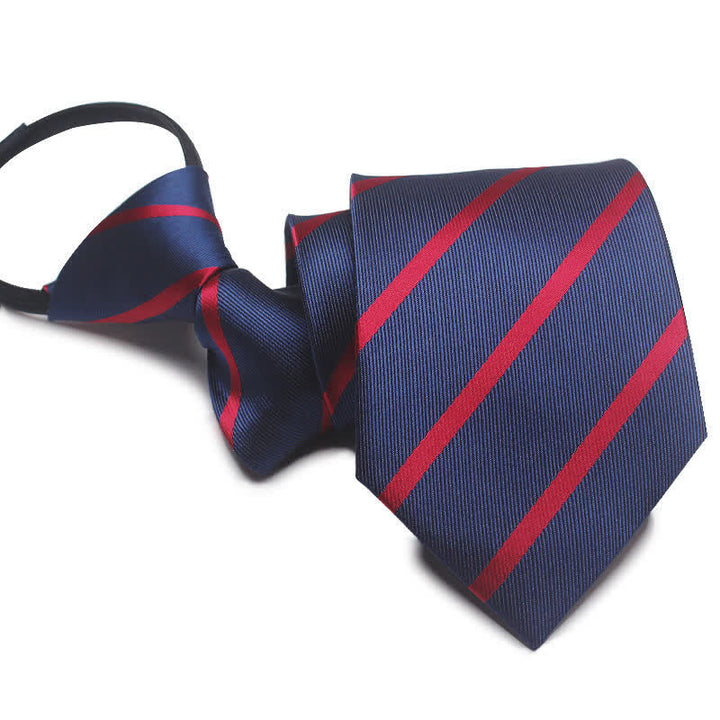 Cravate moderne à fermeture éclair pour homme Cravate pour homme d'affaires