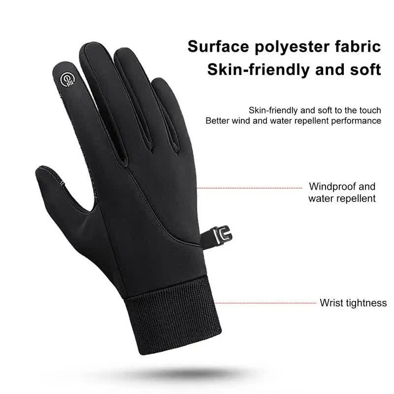 Gants tactiques extensibles pour écran tactile d'équitation d'hiver