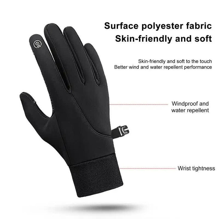 Gants tactiques extensibles pour écran tactile d'équitation d'hiver