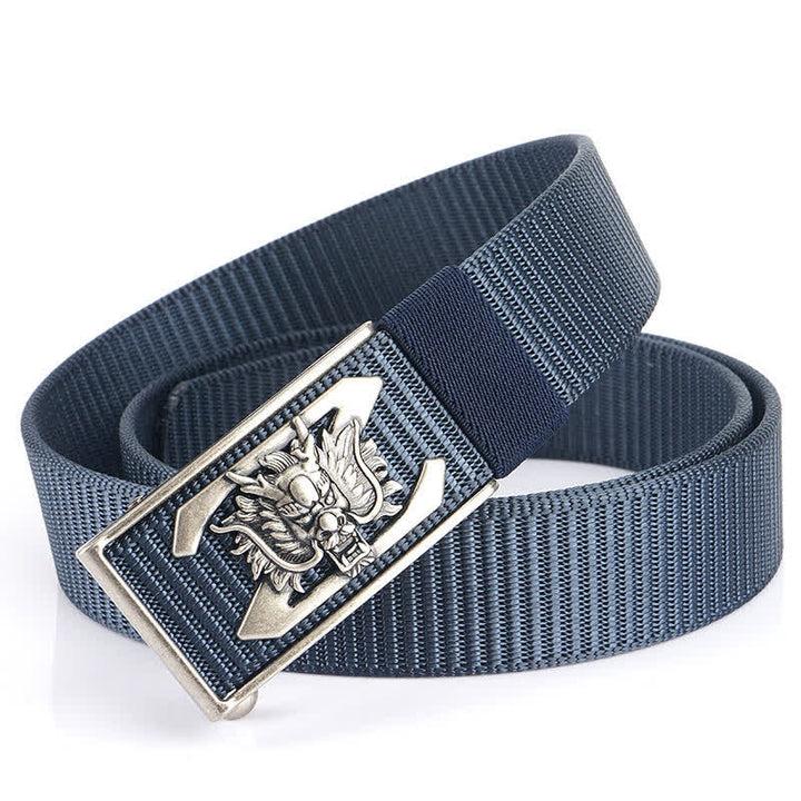 Ceinture en nylon pour homme avec lettre Z et dragon puissant