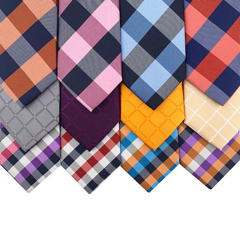 Costume de smoking slim pour homme avec cravate à carreaux - image 0