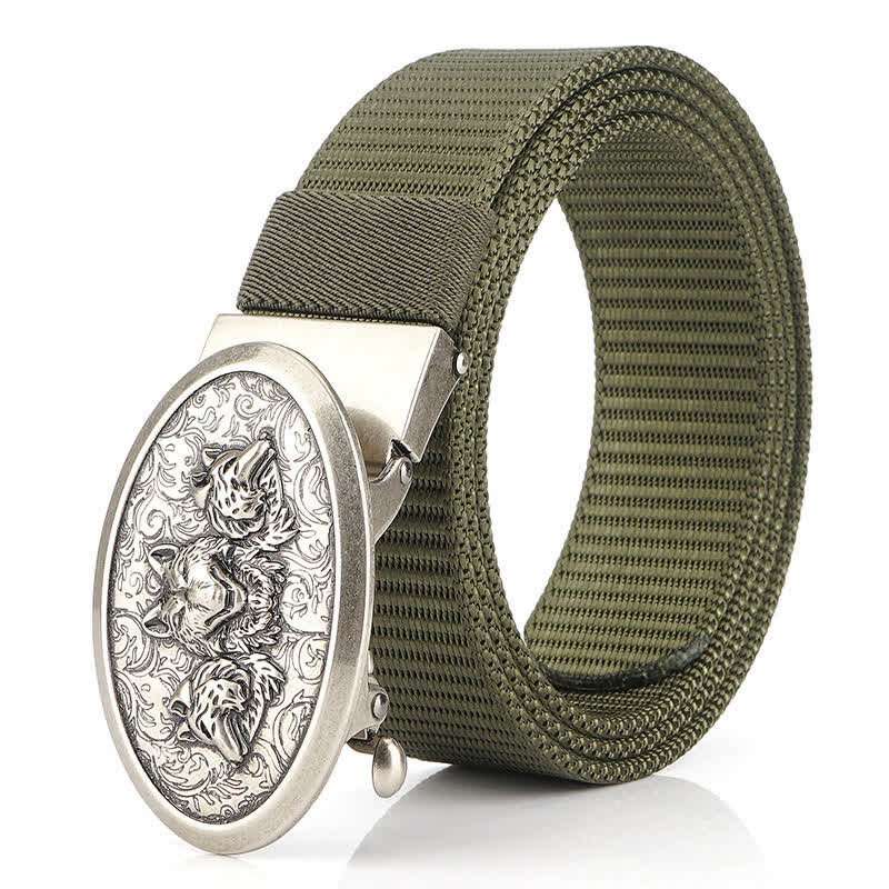 Ceinture en nylon simple pour hommes Hungry Wolves
