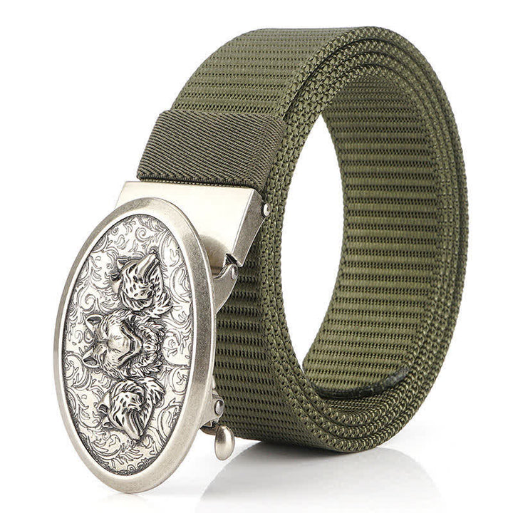 Ceinture en nylon simple pour hommes Hungry Wolves