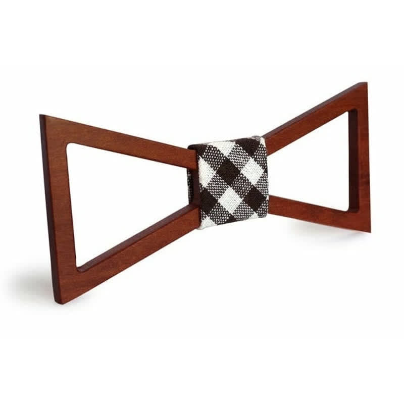 Noeud papillon classique en bois pour homme