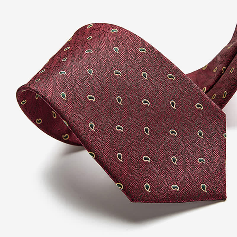 Cravate de luxe à micro-motif cachemire pour homme 