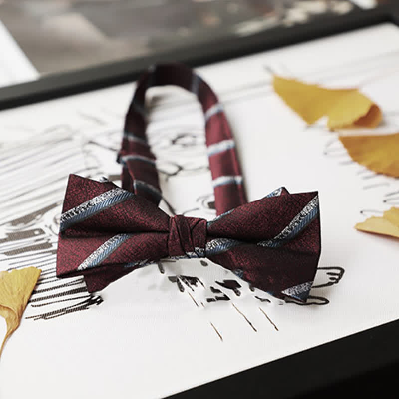 Nœud papillon Gentleman pour homme de la série Burgundy