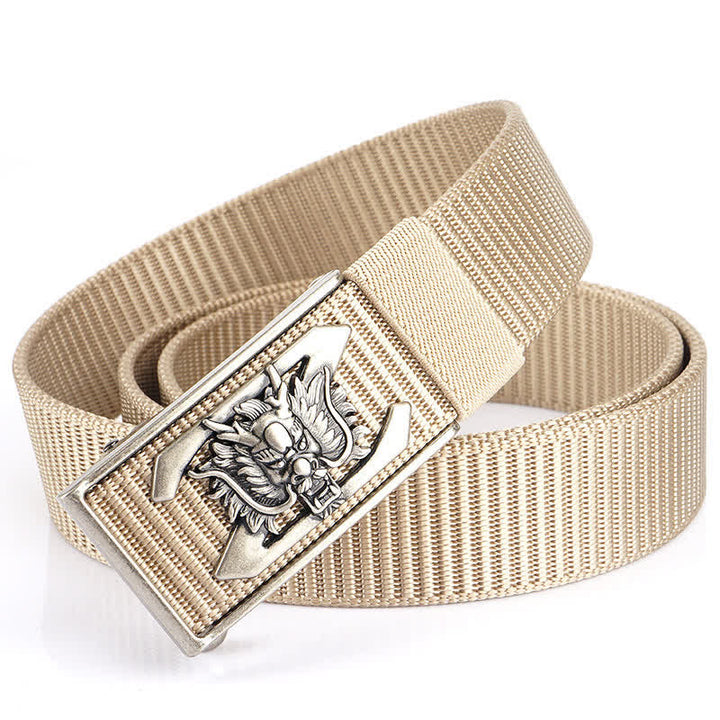 Ceinture en nylon pour homme avec lettre Z et dragon puissant