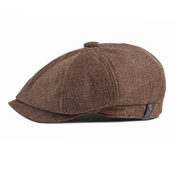 Béret octogonal fin et respirant à élastique - Café - Réglable (environ 22"-24") - image 5