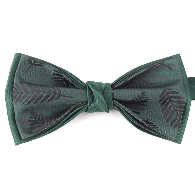 Nœud papillon élégant à motif floral et botanique pour homme