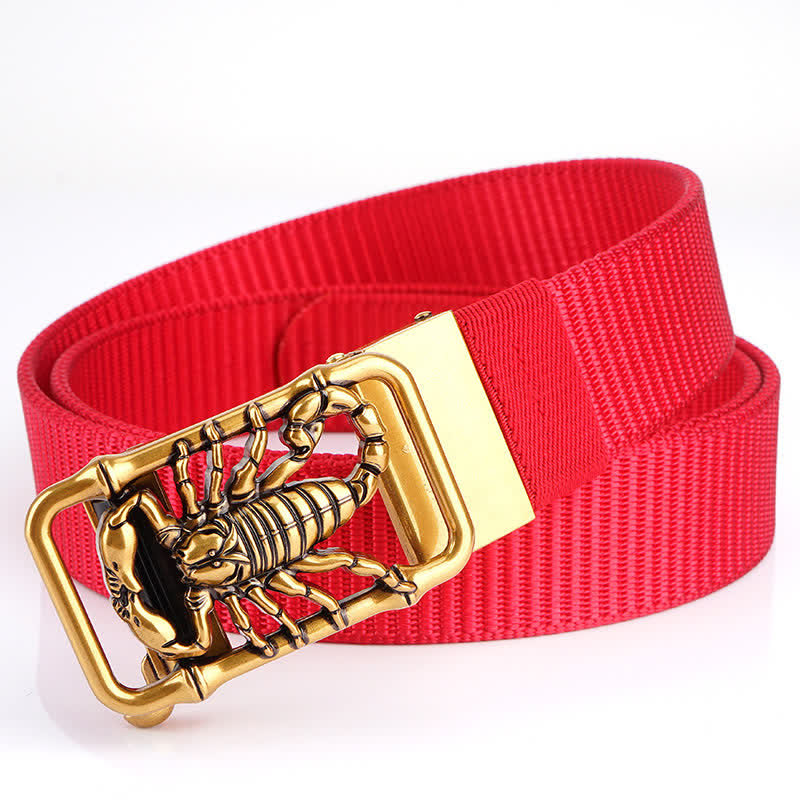 Ceinture simple en nylon pour homme King Scorpion