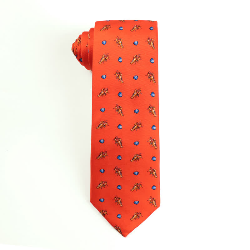 Cravate en soie pure pour homme avec motifs d'animaux dansants