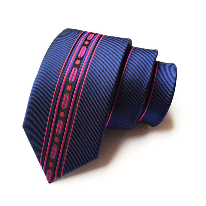 Cravate rayée moderne Blitz Lines pour homme