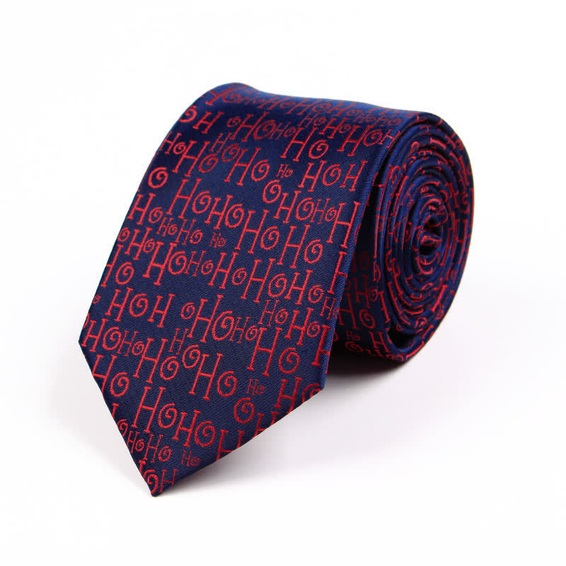 Cravate fantaisie pour homme avec motif Père Noël