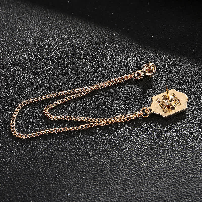 Broche de personnalité en tissu britannique pour homme