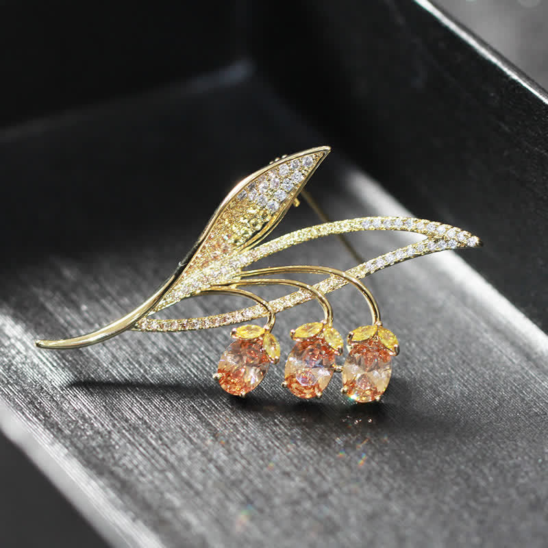 Broche muguet campanule pour femme