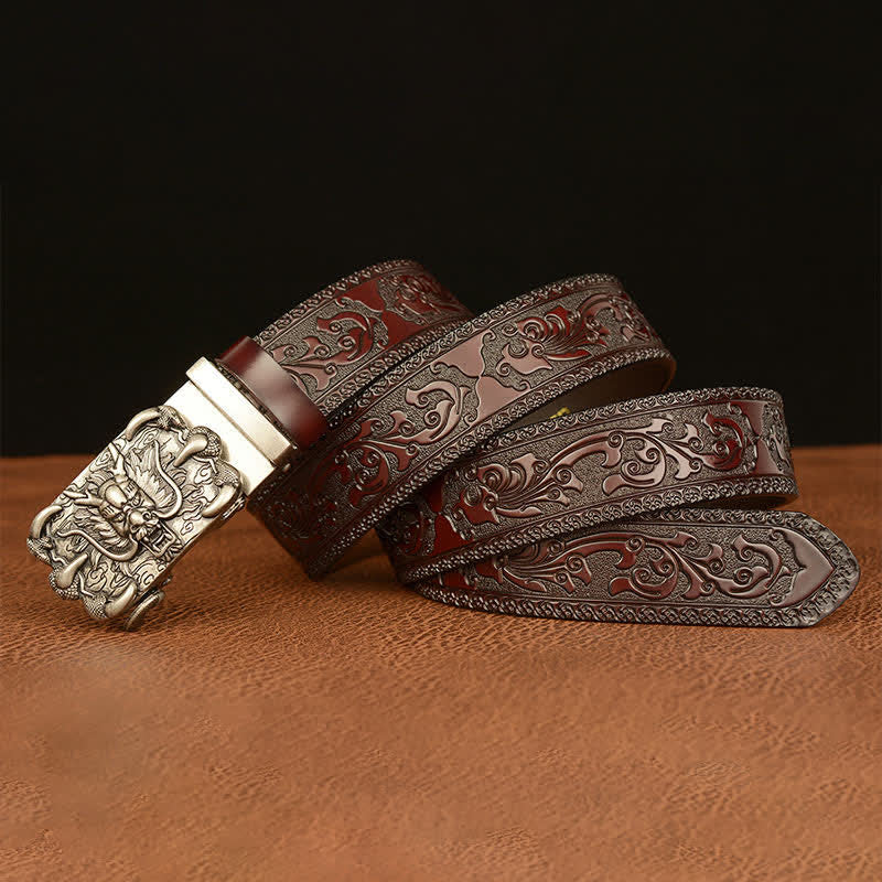 Ceinture en cuir Mighty Dragon Claw pour homme