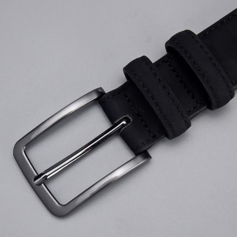 Ceinture en cuir PU mat robuste pour homme