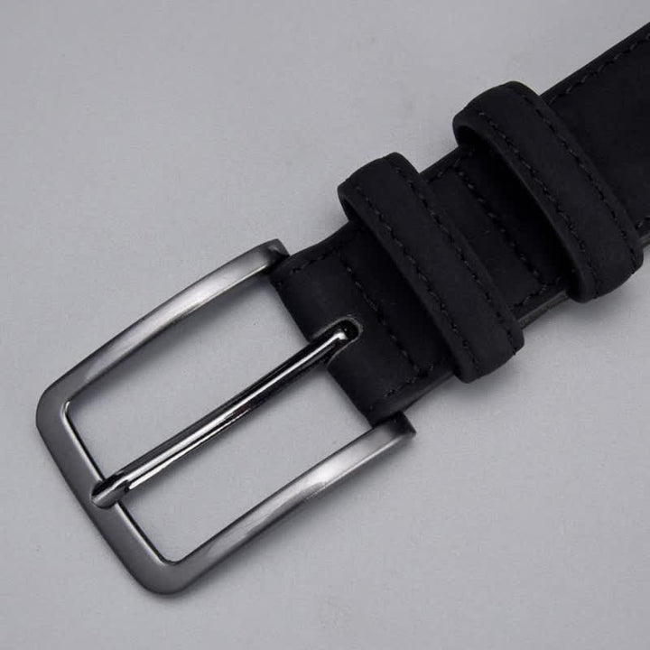 Ceinture en cuir PU mat robuste pour homme