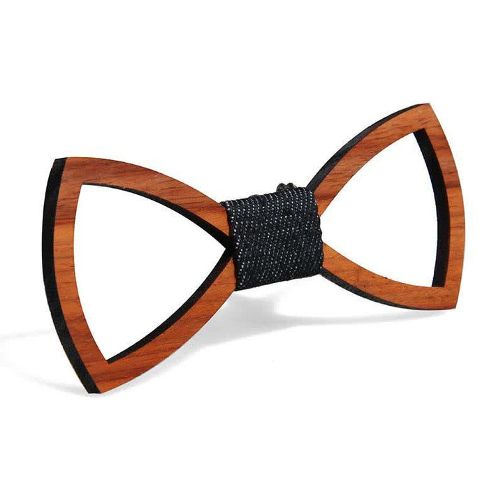 Nœud papillon en bois amusant et créatif pour homme