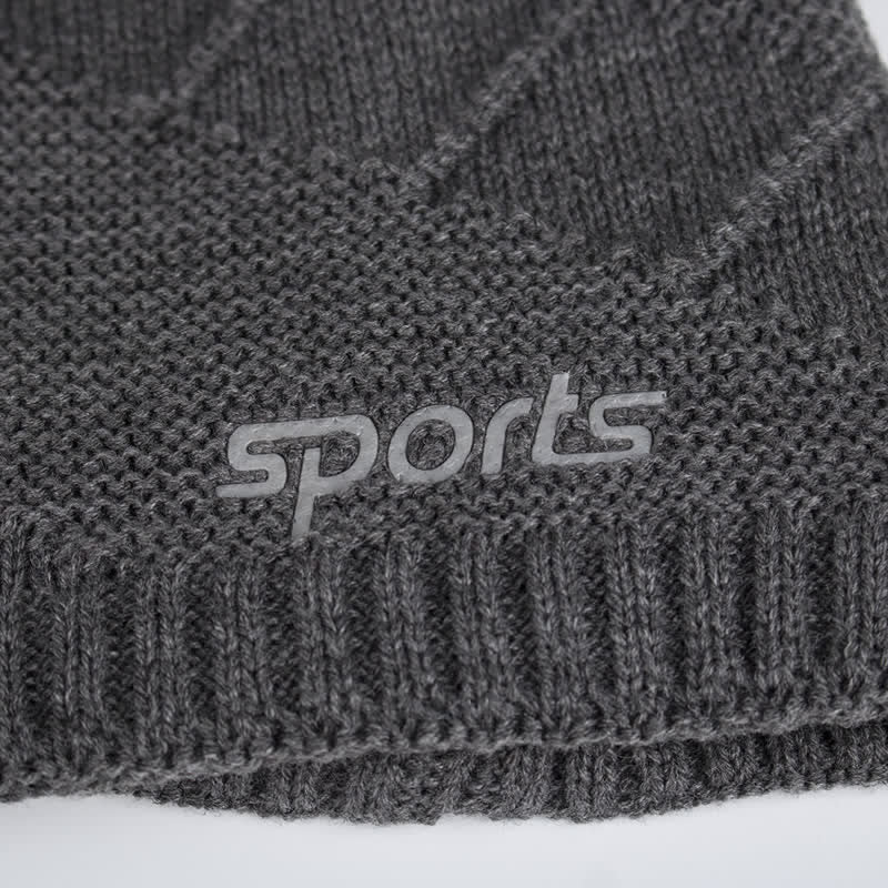 Bonnet tricoté décontracté d'hiver de couleur unie