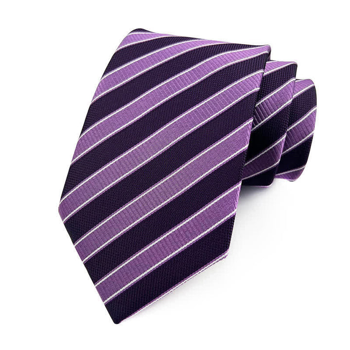 Cravate à rayures urbaines preppy pour homme