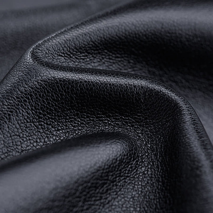 Gants en cuir PU imperméables pour écran tactile pour hommes