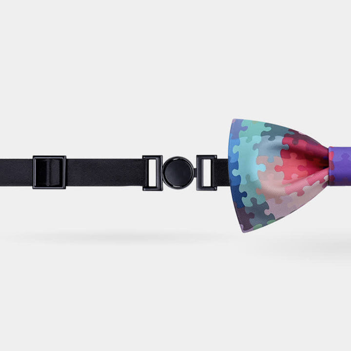 Nœud papillon puzzle multicolore pour homme