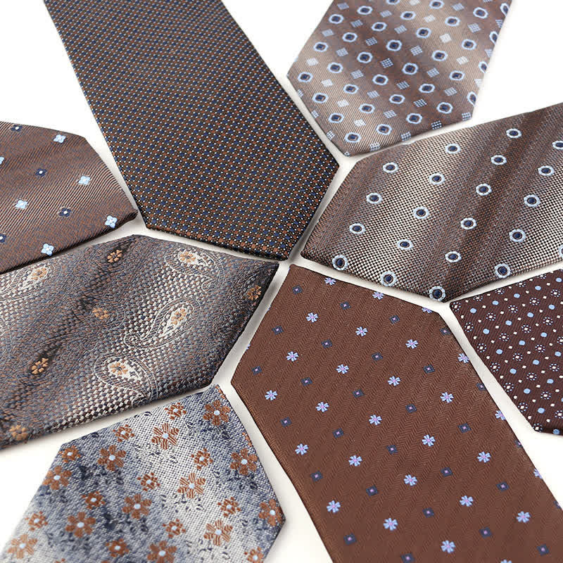 Cravate pour homme de la série Retro Brown - image 1