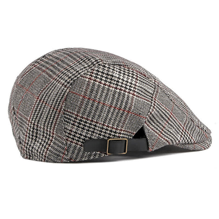 Béret à carreaux classique Casquette plate Cabbie - image 7