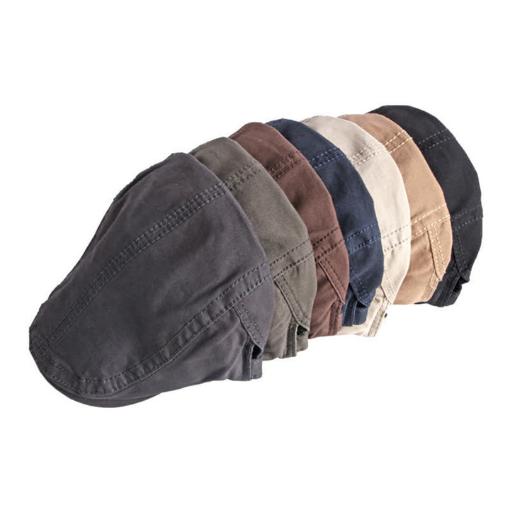 Casquette plate béret en coton de peintre rétro - image 3