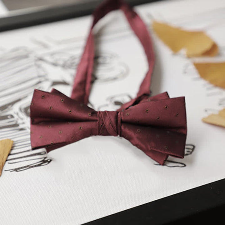 Nœud papillon Gentleman pour homme de la série Burgundy