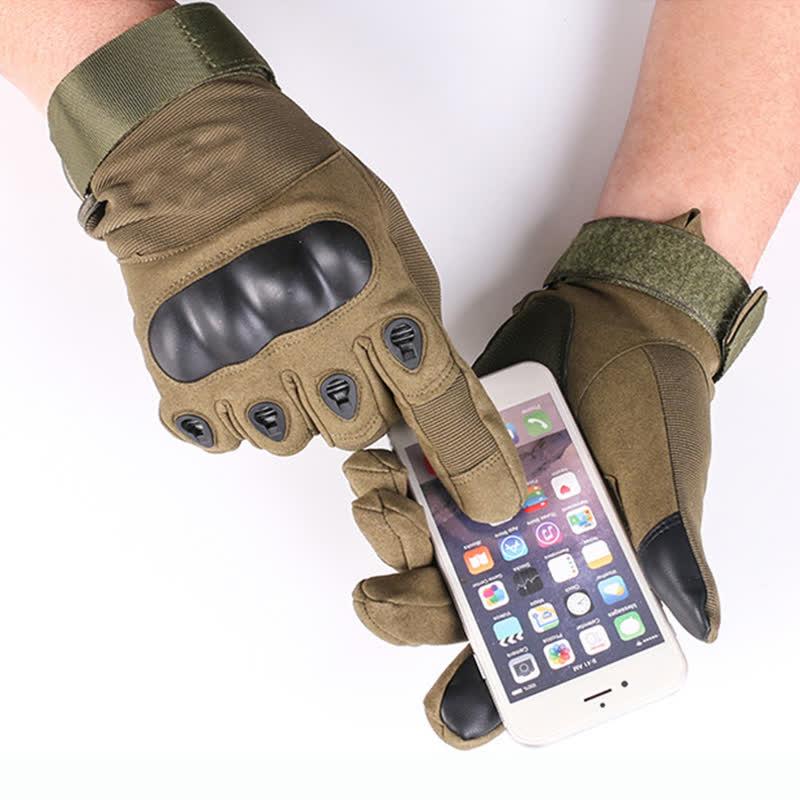 Gants tactiques épais doublés de polaire pour moto
