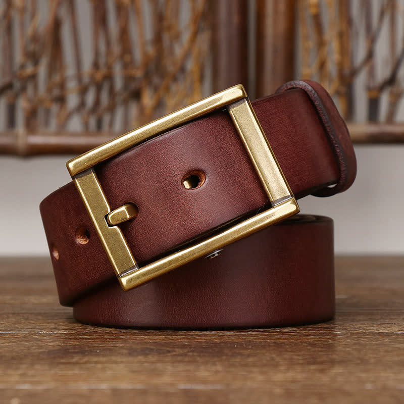 Ceinture en cuir robuste pour homme avec détails cloutés