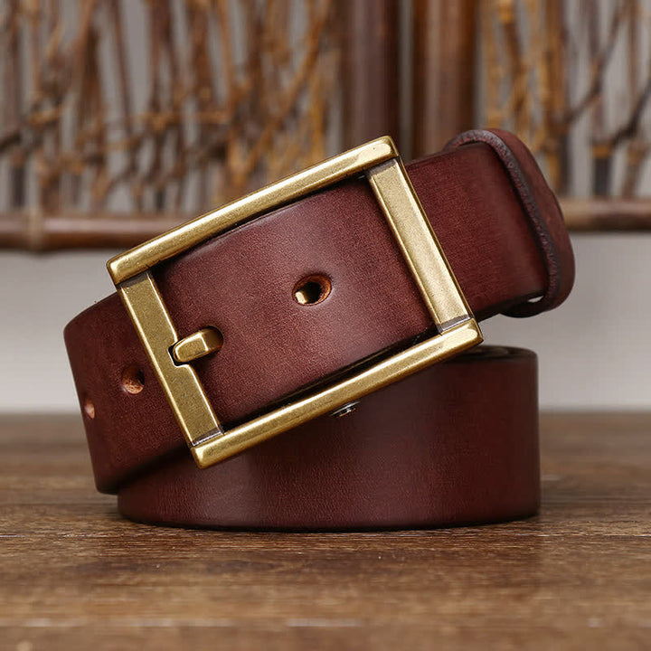 Ceinture en cuir robuste pour homme avec détails cloutés