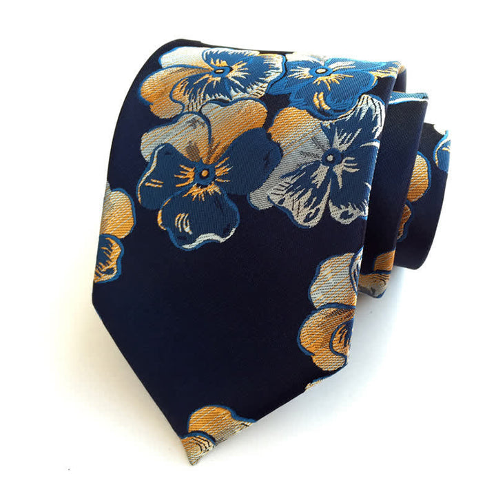 Cravate florale gracieuse et captivante pour homme