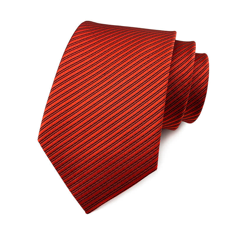 Cravate de travail discrète en sergé de couleur unie pour homme