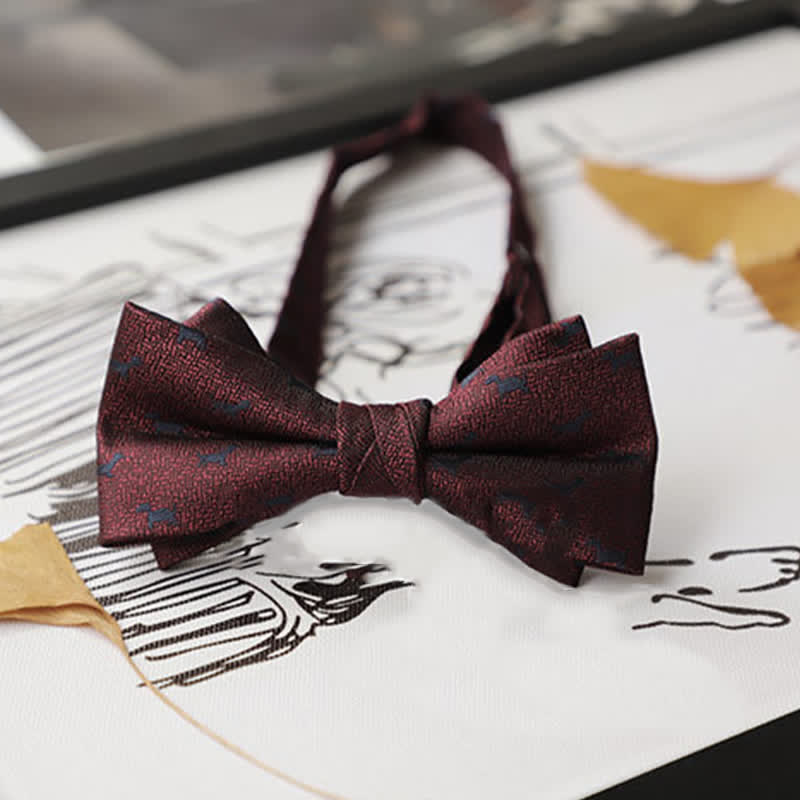 Nœud papillon Gentleman pour homme de la série Burgundy