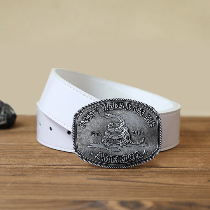 Ceinture en cuir à boucle DIY Pyramid Attitude pour homme