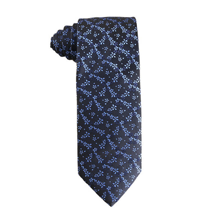 Cravate pour homme de la série Dynamic Shade of Blue - Fleur sauvage - image 3