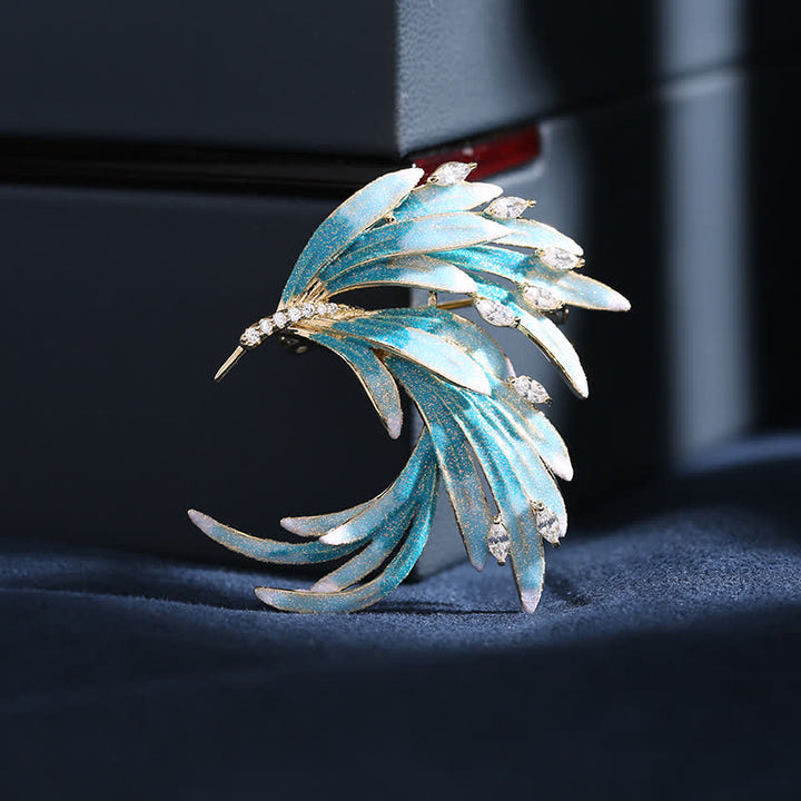 Broche Phoenix dégradé de couleurs pour femme