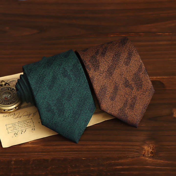Cravate à rayures vintage pour homme avec motif graffiti - image 2