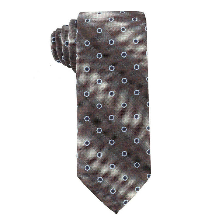 Cravate pour homme de la série Retro Brown - Cercle - image 6