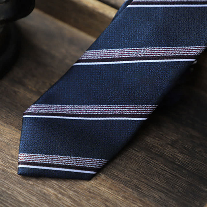 Cravate classique à rayures pour homme