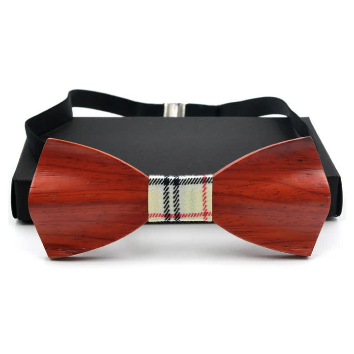 Nœud papillon en bois incurvé 3D élégant pour homme