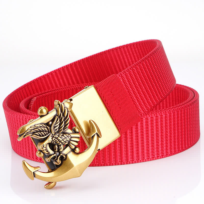 Ceinture en nylon avec ancre d'aigle pour homme