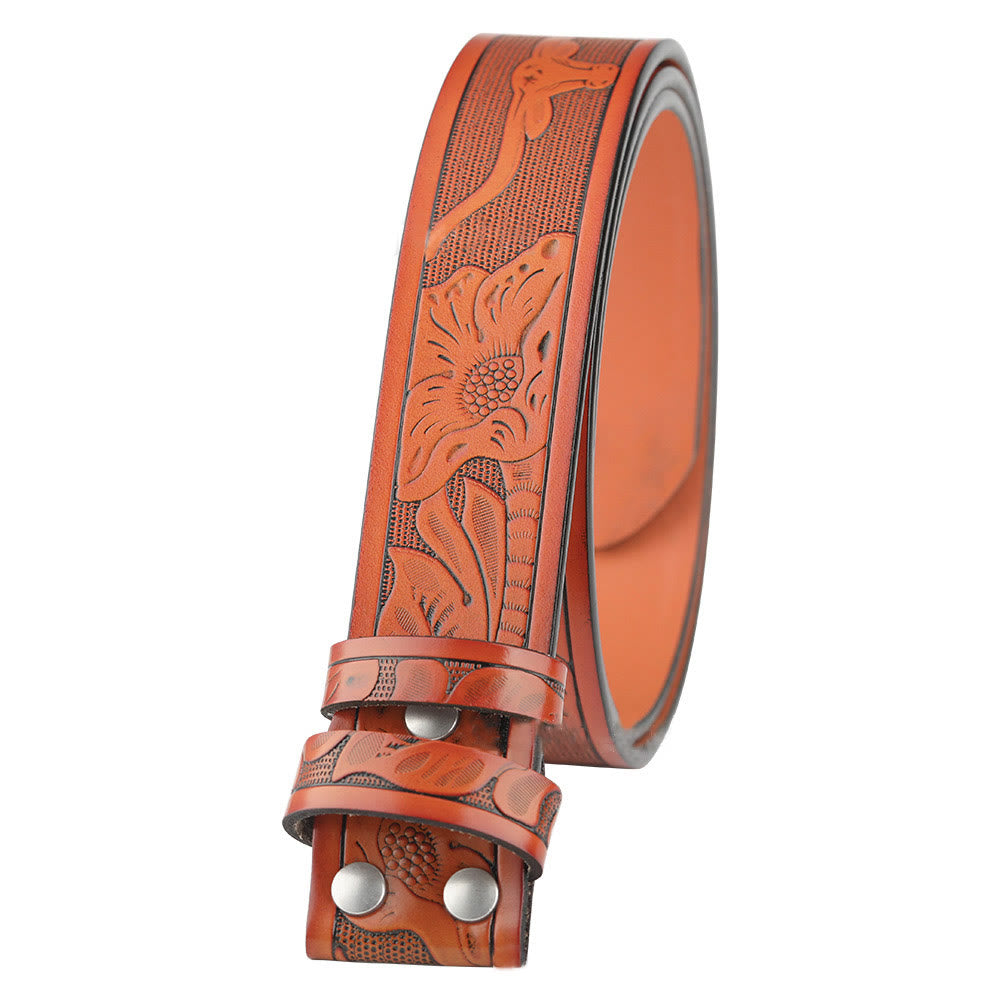 Ceinture en cuir à boucle de cowboy avec drapeau américain pour homme